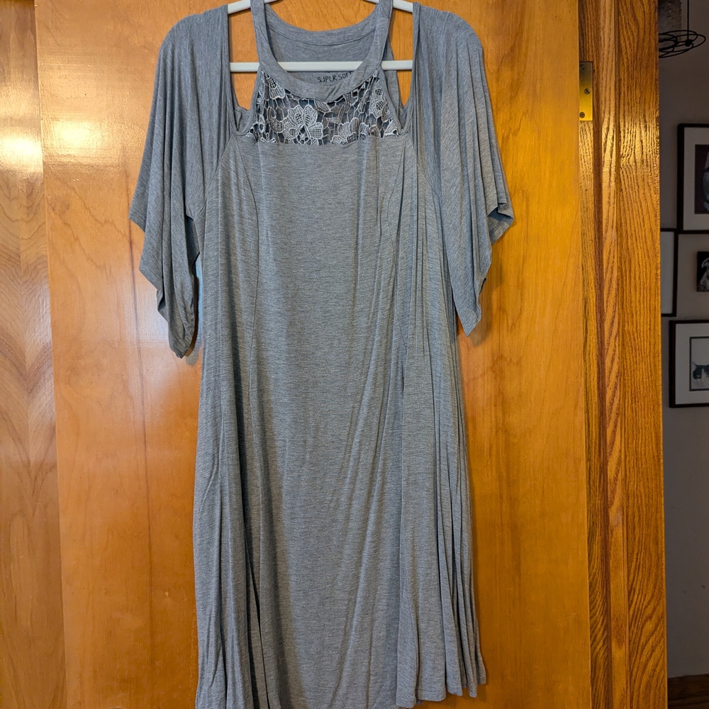 Torrid Super Soft Gray Knit Top
